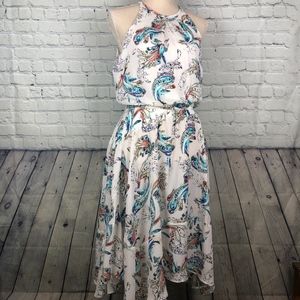 White House Black Market Large Paisley Print dress